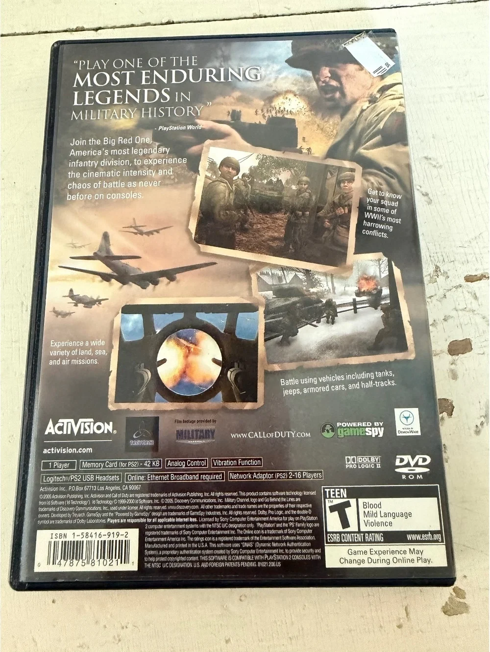 Call of Duty 2: Big Red One - PlayStation 2 Game